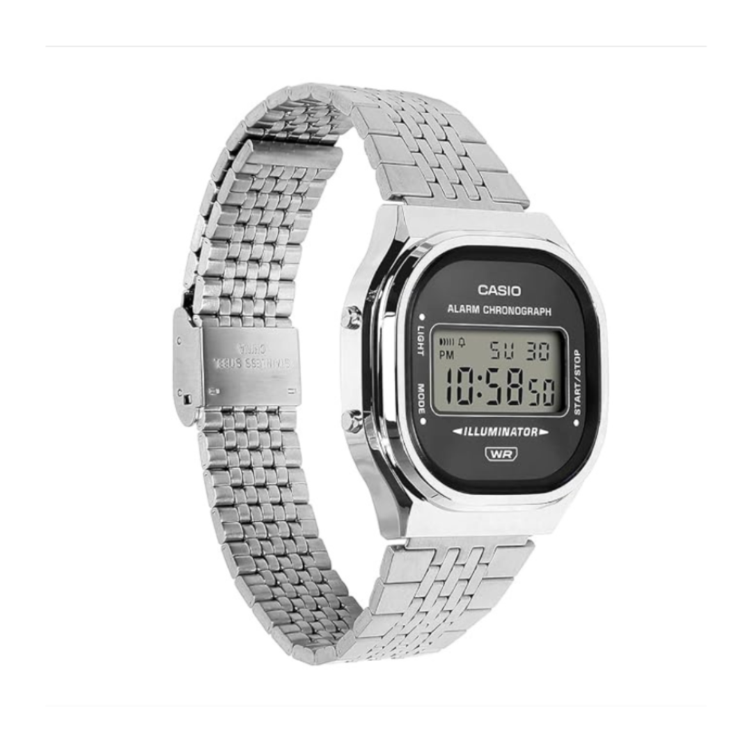 Casio A140WE-8A D435 | Vintage Unisex Quartz Grey Dial Digital Stainless Steel Watch