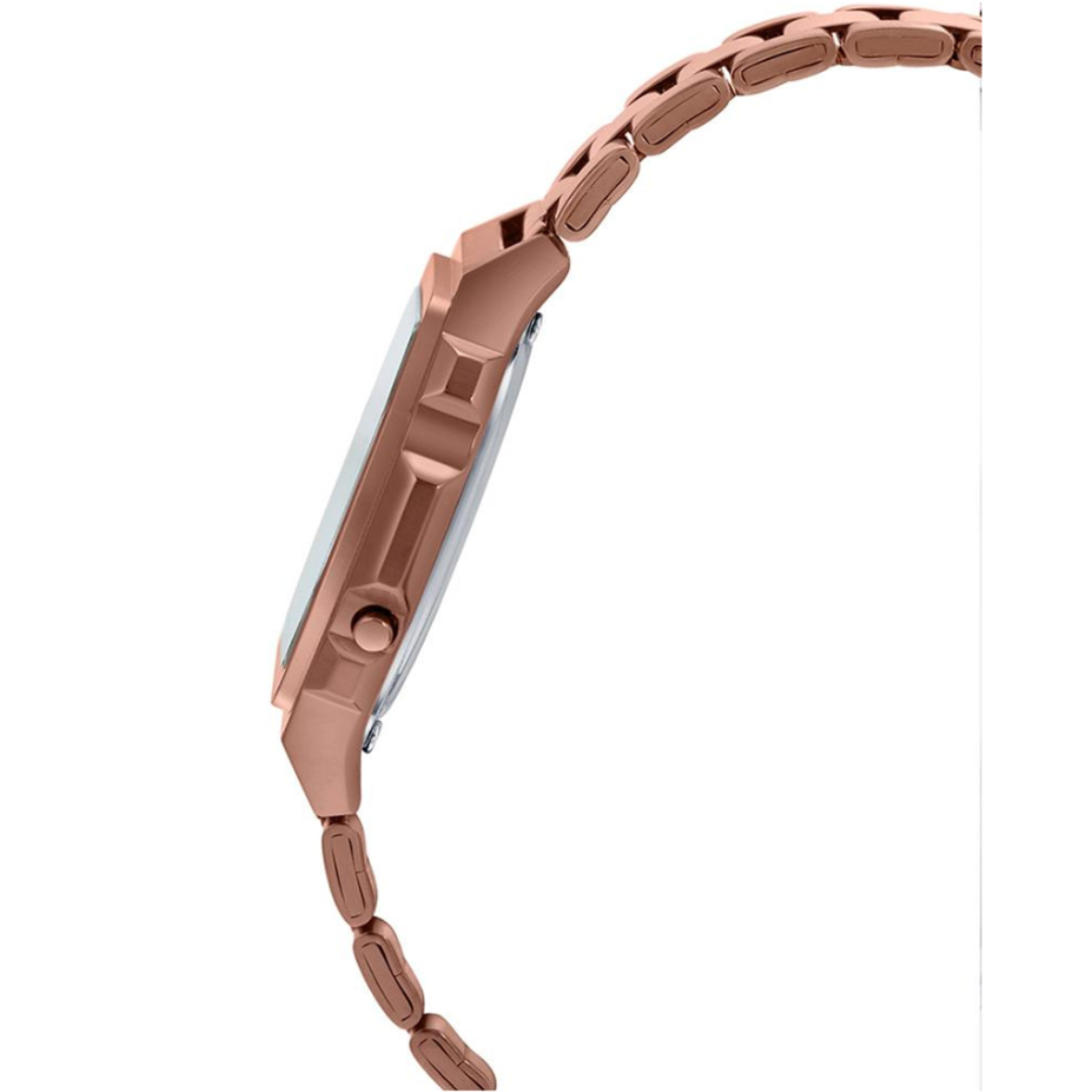 Casio A1000RG-5EF D197 | Vintage Unisex Quartz Rose Gold Dial Digital Stainless Steel Watch