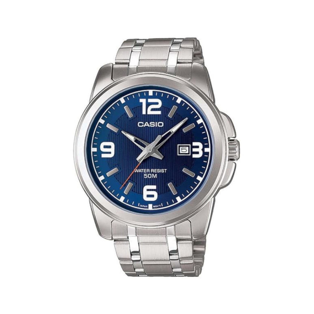 Casio MTP-1314D-2AVDF A551 | Enticer Men Quartz Blue Dial Analog Stainless Steel Watch