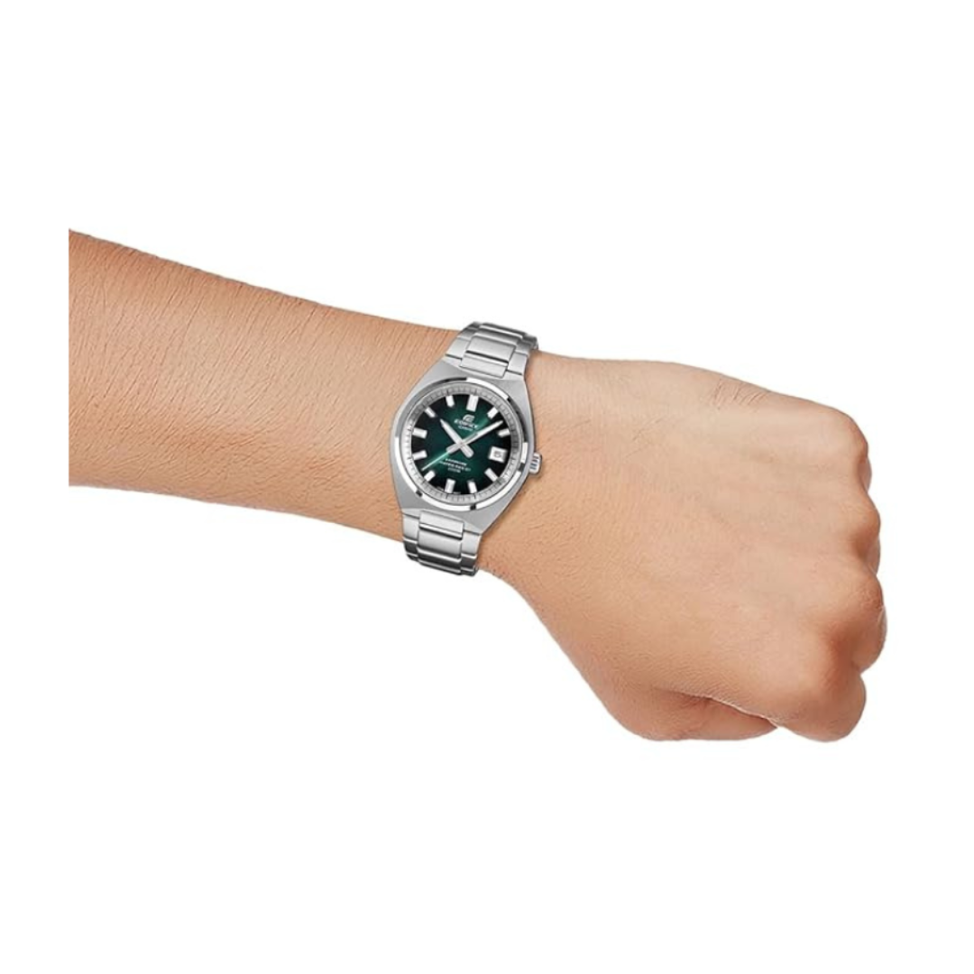 Casio EFB-109D-3AVDF ED699 | Edifice Men Quartz Green Dial Analog Stainless Steel Watch