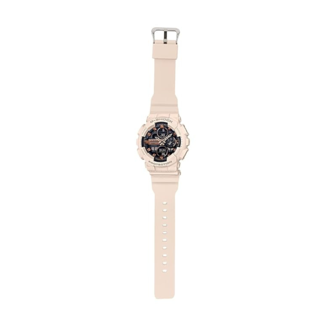 Casio GMA-S140M-4ADR G1061 | G-Shock Women Quartz Pink Dial Analog-Digital Resin Watch.