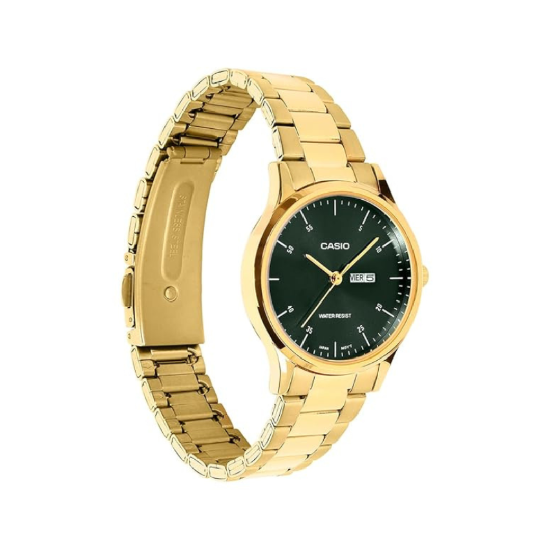 Casio LTP-SN8YG-3B A2506 | Enticer Women Quartz Green Dial Analog Stainless Steel Watch