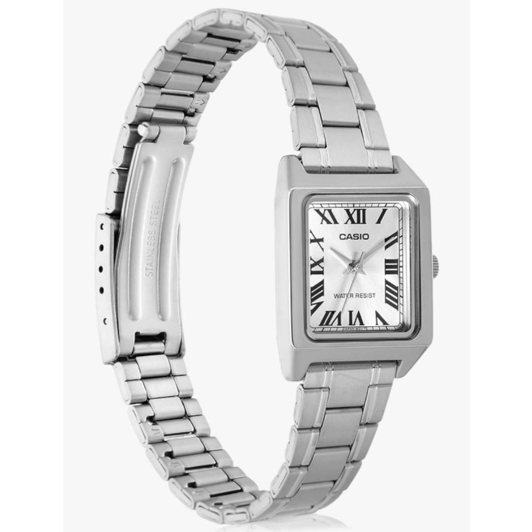 Casio LTP-V007D-7BUDF A2282 | Enticer Women Quartz Silver Dial Analog Stainless Steel Watch