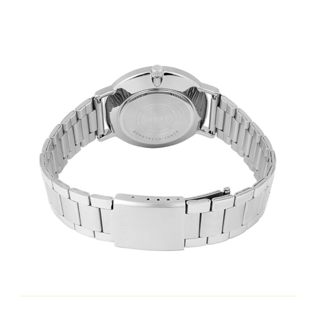 Casio MTP-VT03D-7BDF A2407 | Enticer Men Quartz White Dial Analog Stainless Steel Watch