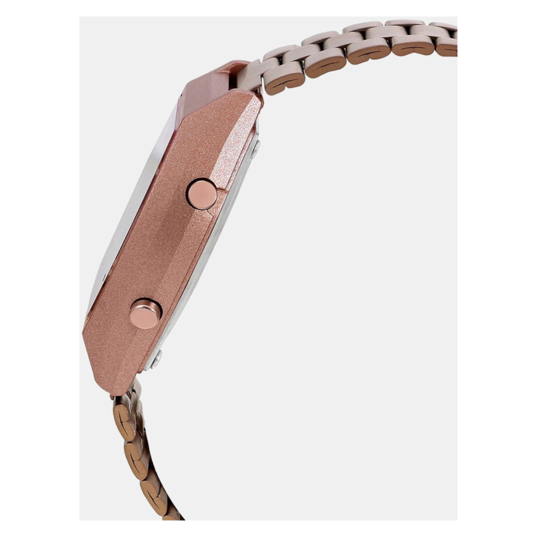 Casio D187 | Vintage Unisex Quartz Rose Gold Dial Digital Stainless Steel Watch B640WCG-5