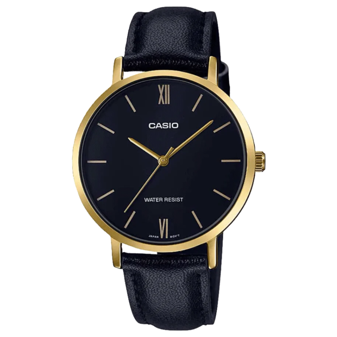 Enticer Women Quartz Black Dial Analog Leather Watch A1785