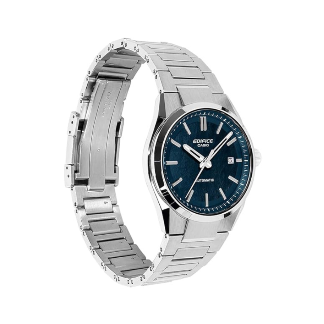 Casio EFK-110D-2ADR ED702 | Edifice Men Quartz Blue Dial Analog Stainless Steel Watch.