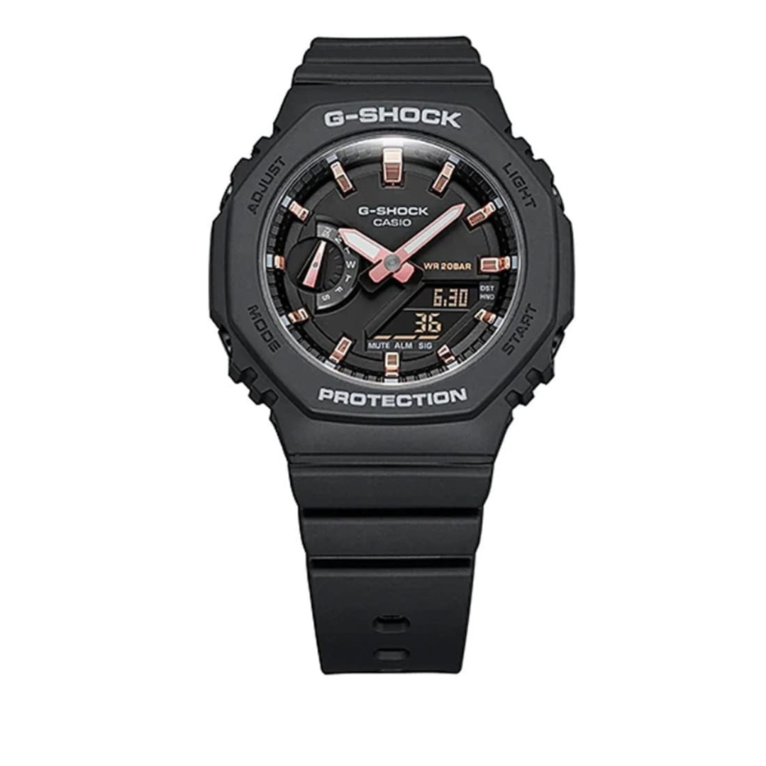Casio GMA-S2100-1ADR G1107 | G-Shock Women Quartz Black Dial Analog-Digital Resin Watch.