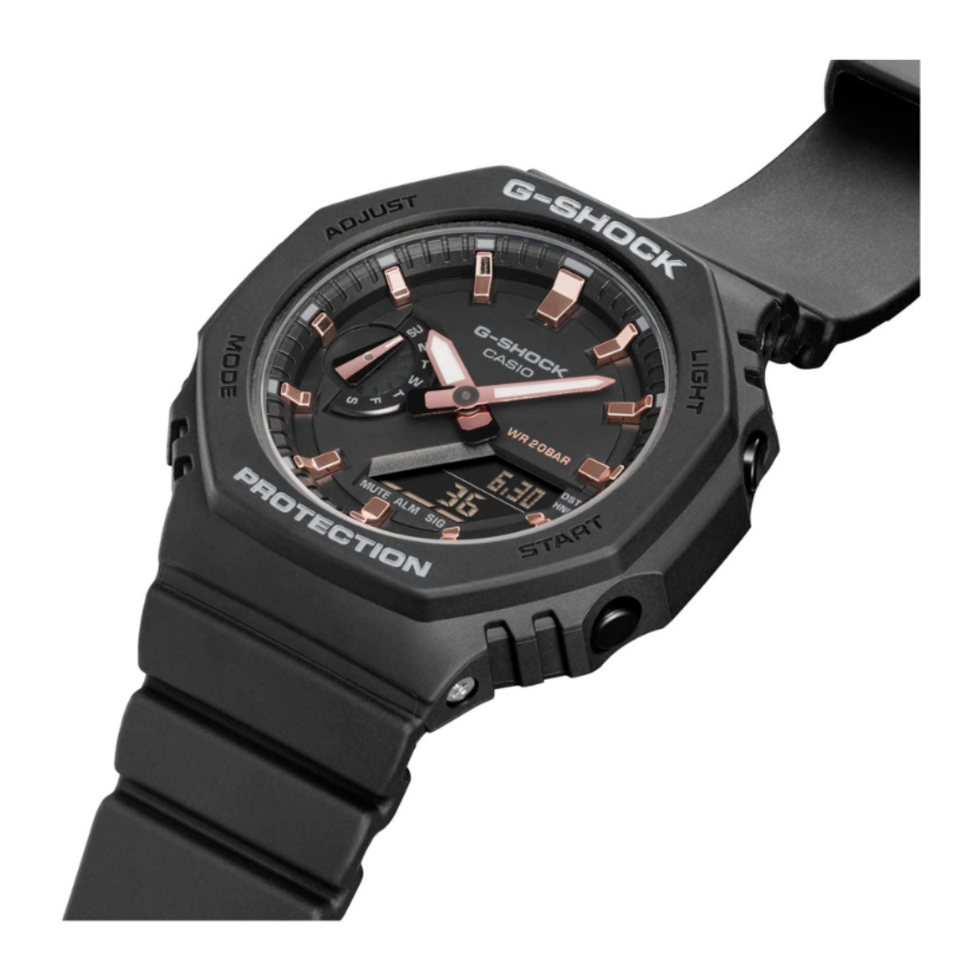 Casio GMA-S2100-1ADR G1107 | G-Shock Women Quartz Black Dial Analog-Digital Resin Watch.