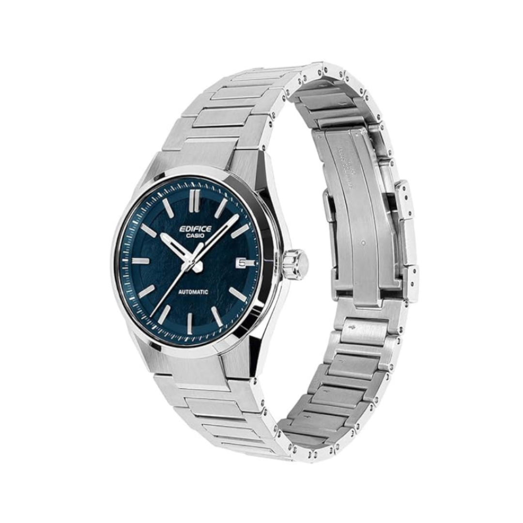 Casio EFK-110D-2ADR ED702 | Edifice Men Quartz Blue Dial Analog Stainless Steel Watch.