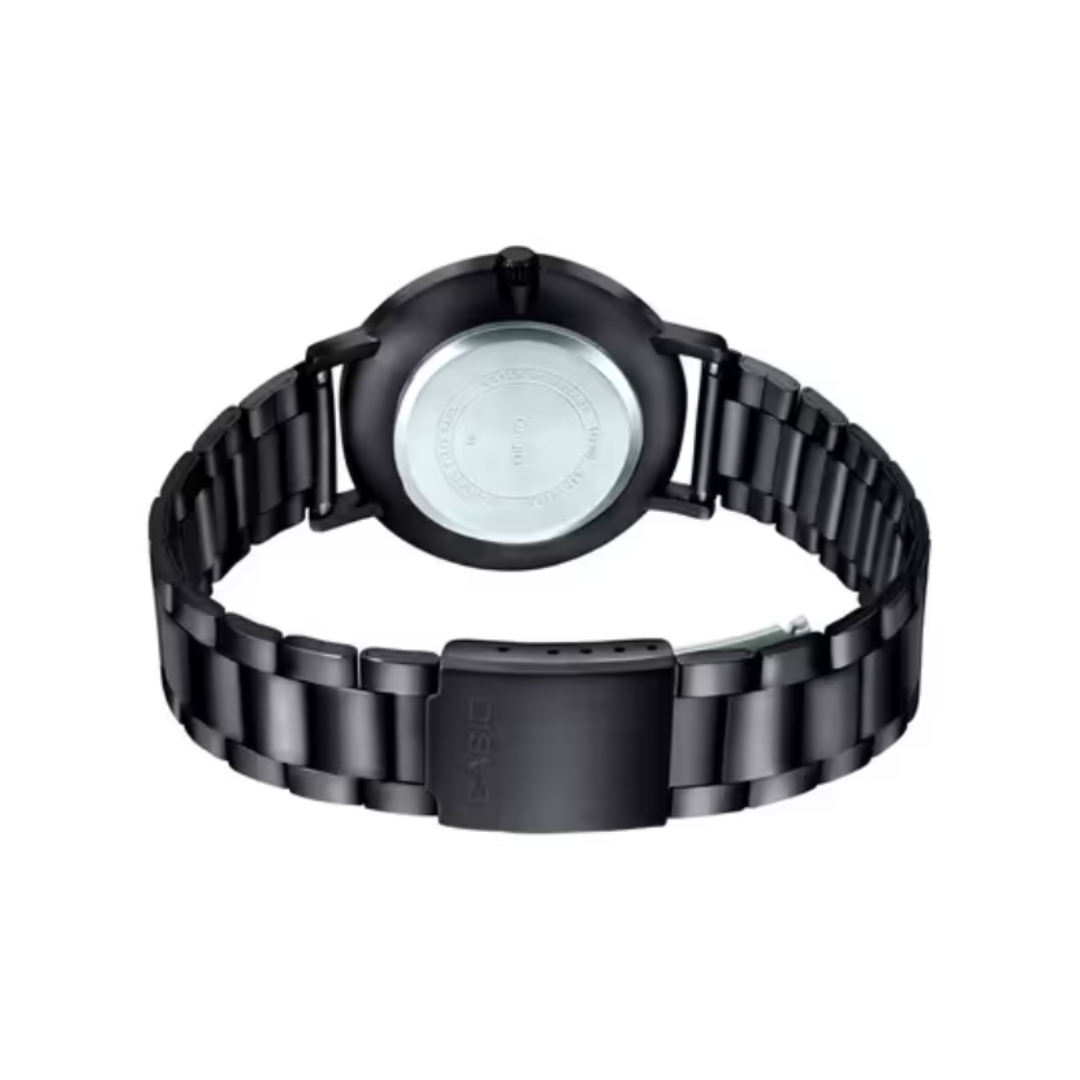Casio MTP-VT01B-1BUDF A1973 | Enticer Men Quartz Black Dial Analog Stainless Steel Watch