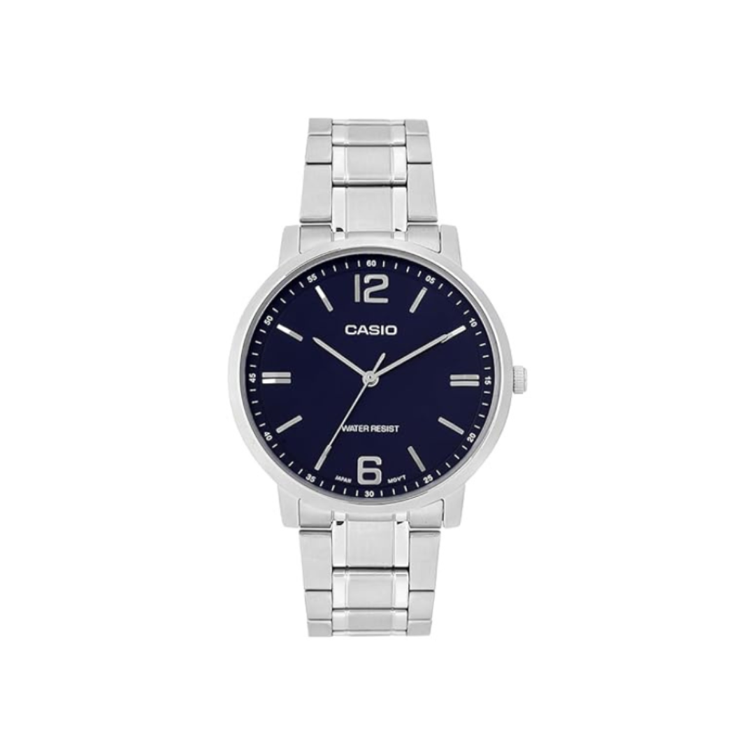 Casio MTP-SN5YD-2A A2434 | Enticer Men Quartz Blue Dial Analog Stainless Steel Watch