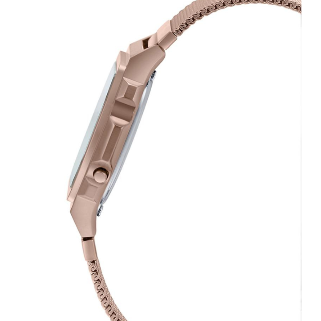 Casio A1000MCG-9EF D195 | Vintage Unisex Quartz Rose Gold Dial Digital Stainless Steel Watch