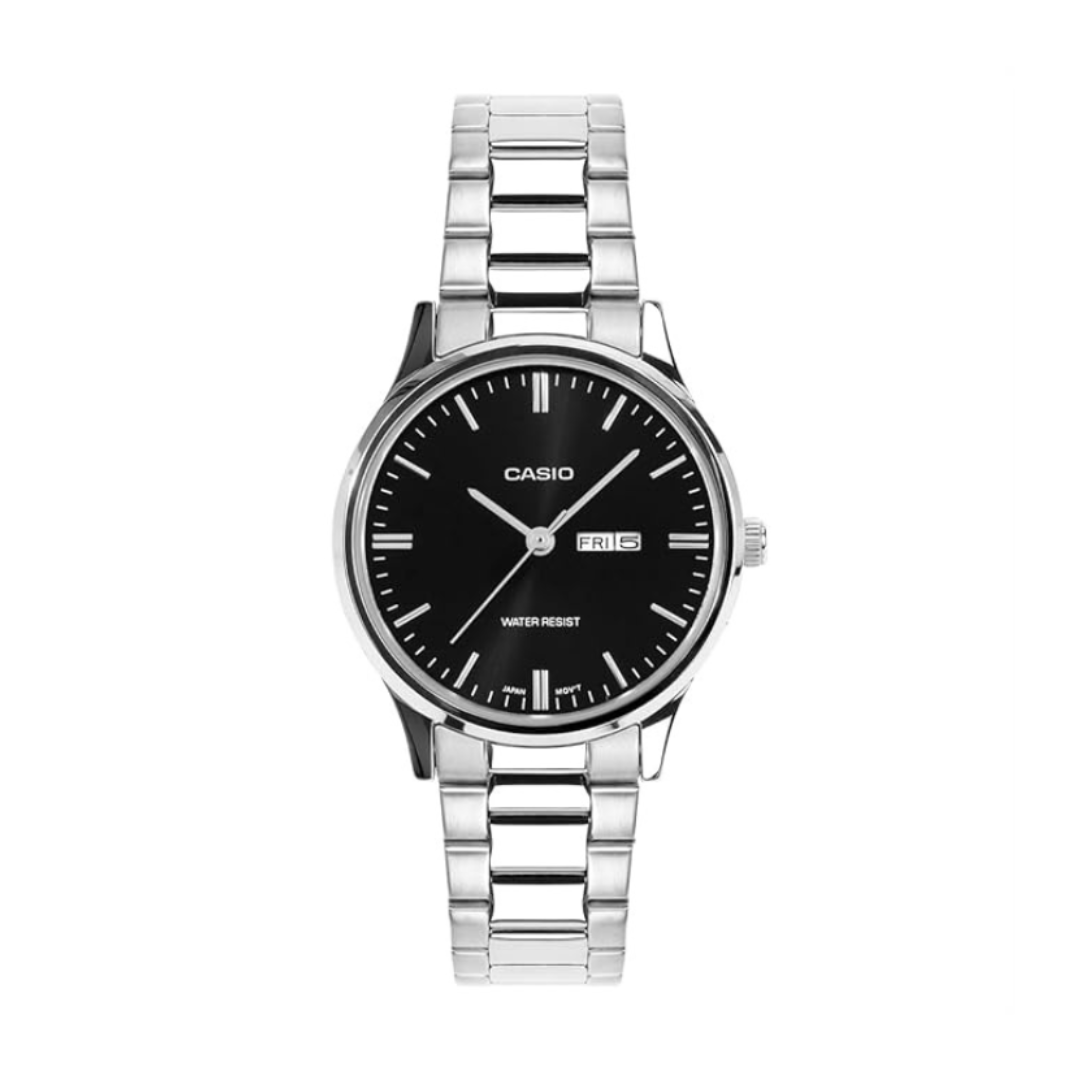 Casio LTP-SN8YD-1B A2501 | Women Quartz Black Dial Analog Stainless Steel Watch
