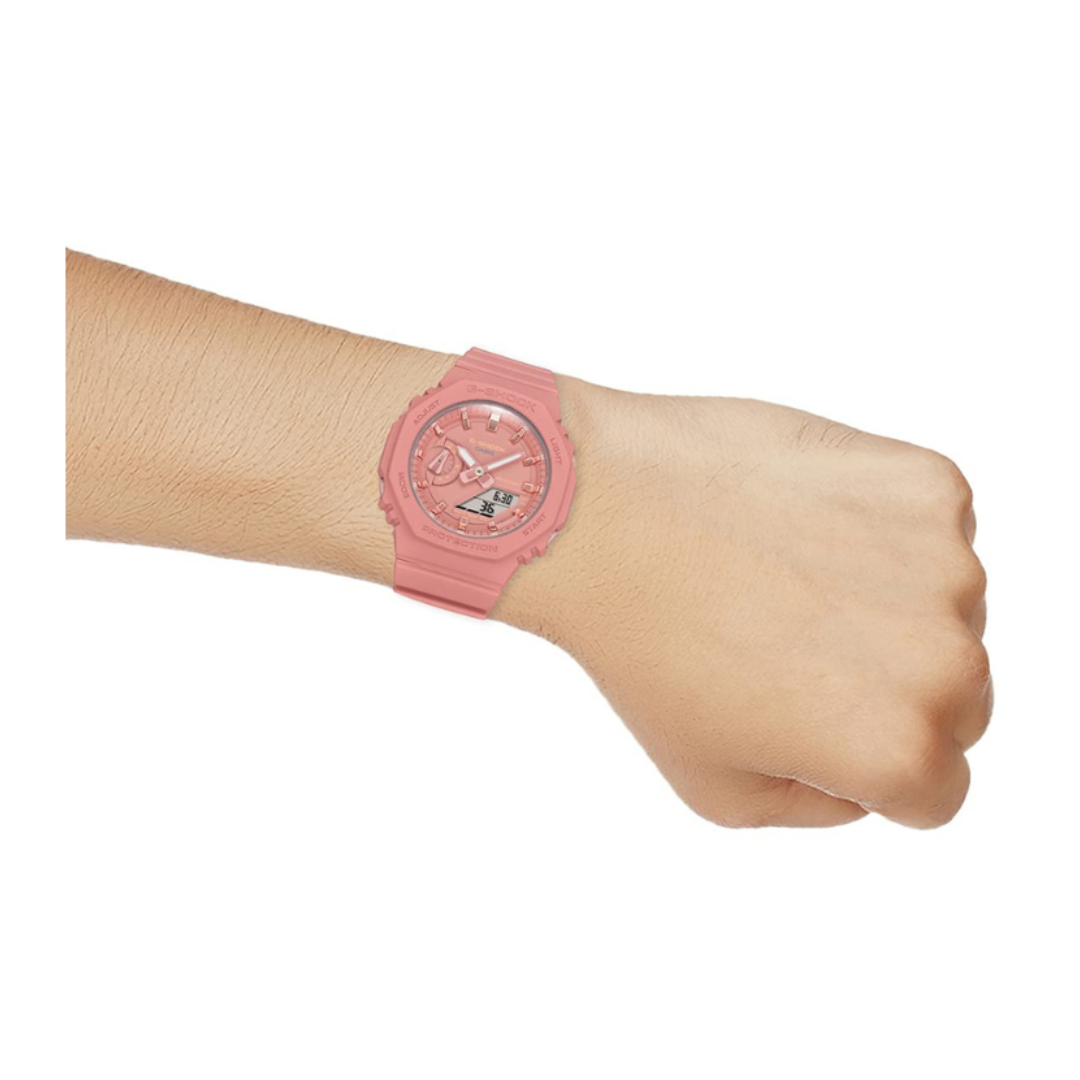 Casio GMA-S2100-4A2RD G1108 | G-Shock Women Quartz Pink Dial Analog-Digital Resin Watch