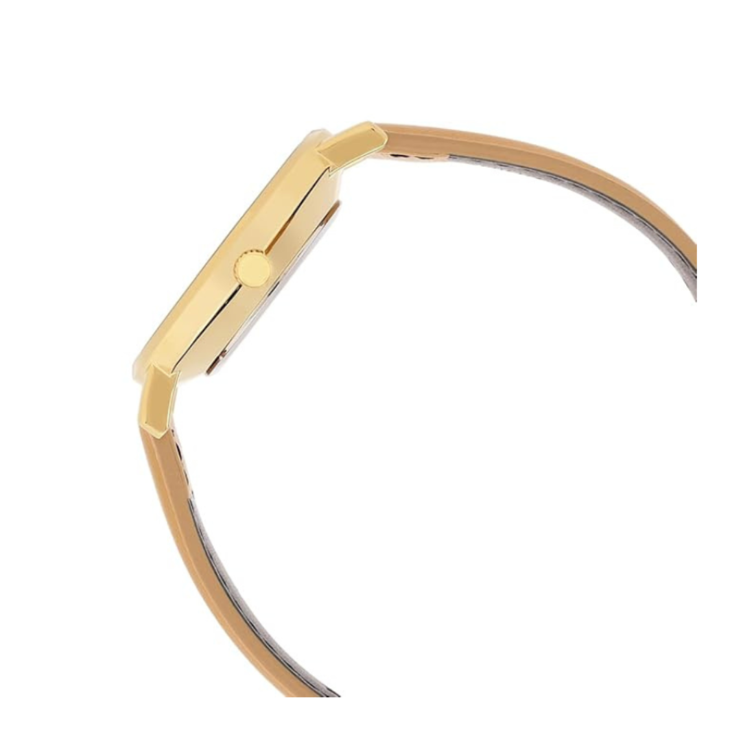 Casio LTP-VT03GL-4BDF A2426 | Enticer Women Quartz Gold Dial Analog Leather Watch