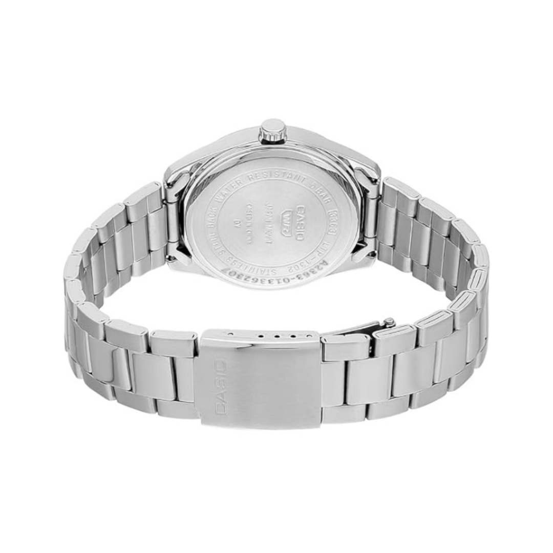 Casio LTP-1302DS-2AVDF A2363 | Enticer Women Quartz Blue Dial Analog Stainless Steel Watch