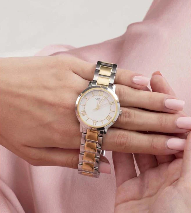 Guess GW0404L2 | Gd Dawn Women Quartz White Dial Analog Stainless Steel