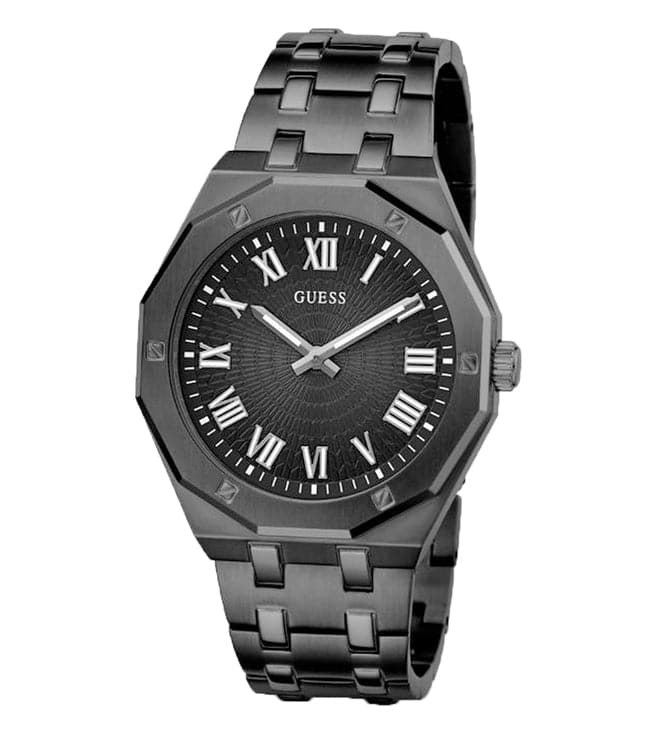 Guess GW0575G3 | Asset Men Quartz Black Dial Analog Stainless Steel Watch