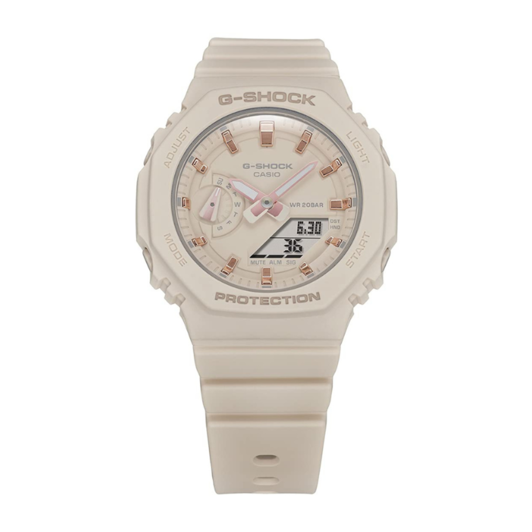 Casio GMA-S2100-4ADR G1109 | G-Shock Women Quartz Pink Dial Analog-Digital Resin Watch.