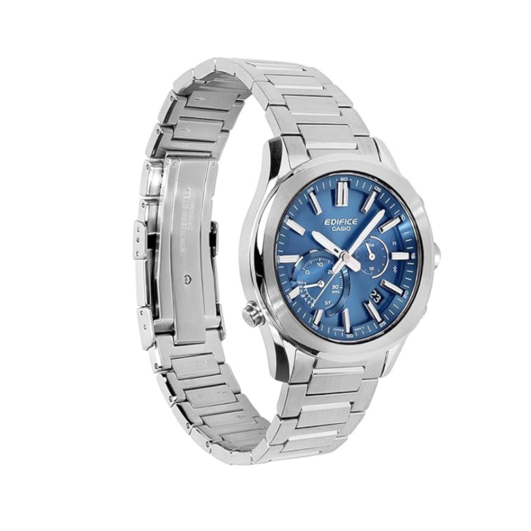Casio EQB-1300D-2ADF ED709 | Edifice Men Quartz Blue Dial Analog Stainless Steel Watch
