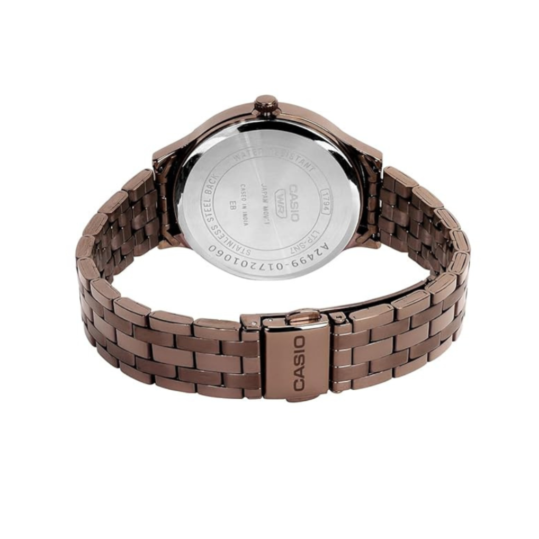 Casio LTP-SN7YRB-8A A2499 | Enticer Women Quartz Grey Dial Multi-Function Stainless Steel Watch