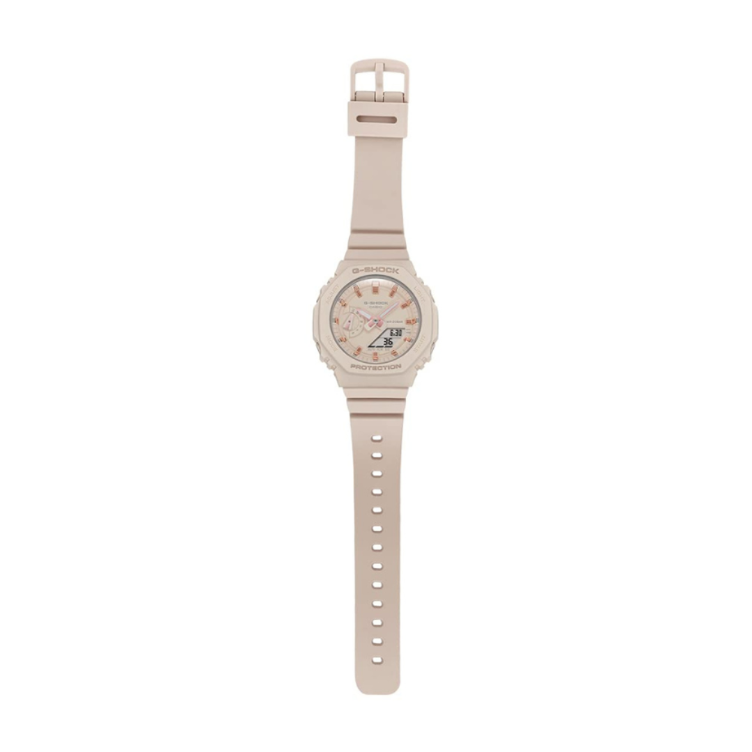 Casio GMA-S2100-4ADR G1109 | G-Shock Women Quartz Pink Dial Analog-Digital Resin Watch.