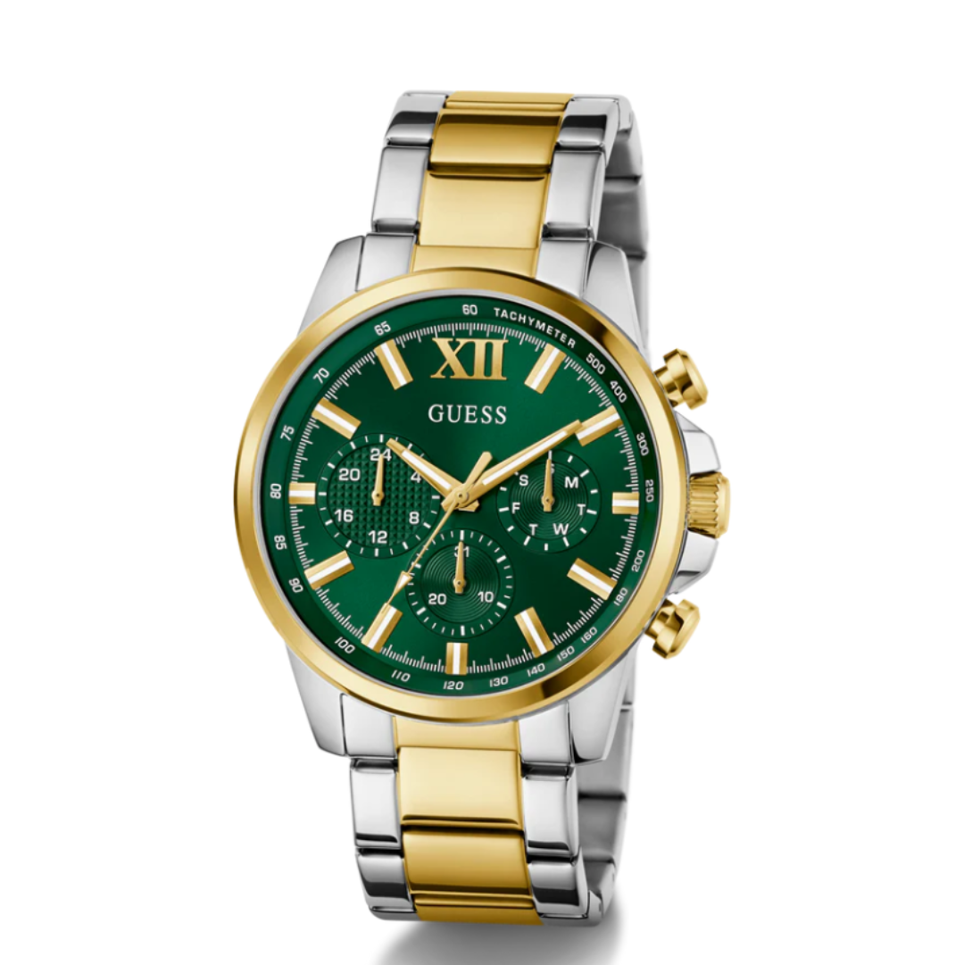 Guess GW0900G5 | Gd Walker Men Quartz Green Dial Analog Stainless Steel