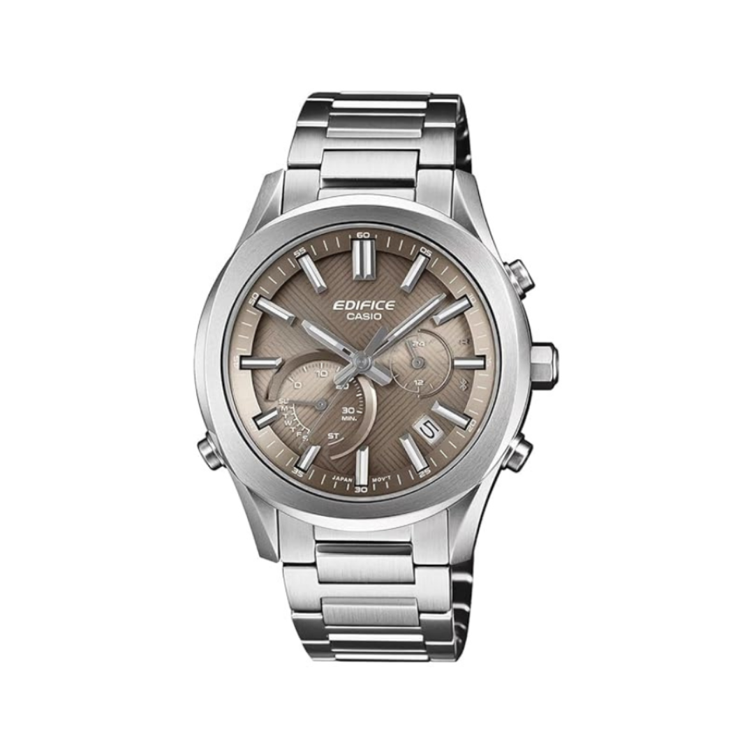 Casio EQB-1300D-5ADF ED710 | Edifice Men Quartz Brown Dial Analog Stainless Steel Watch