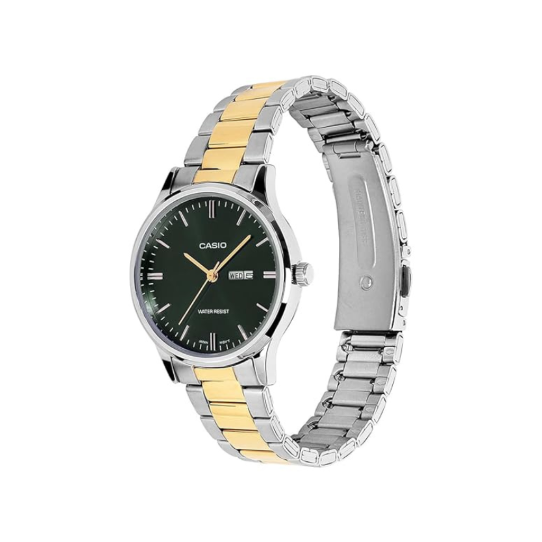 Casio LTP-SN8YSG-3B A2513 | Women Quartz Green Dial Analog Stainless Steel Watch