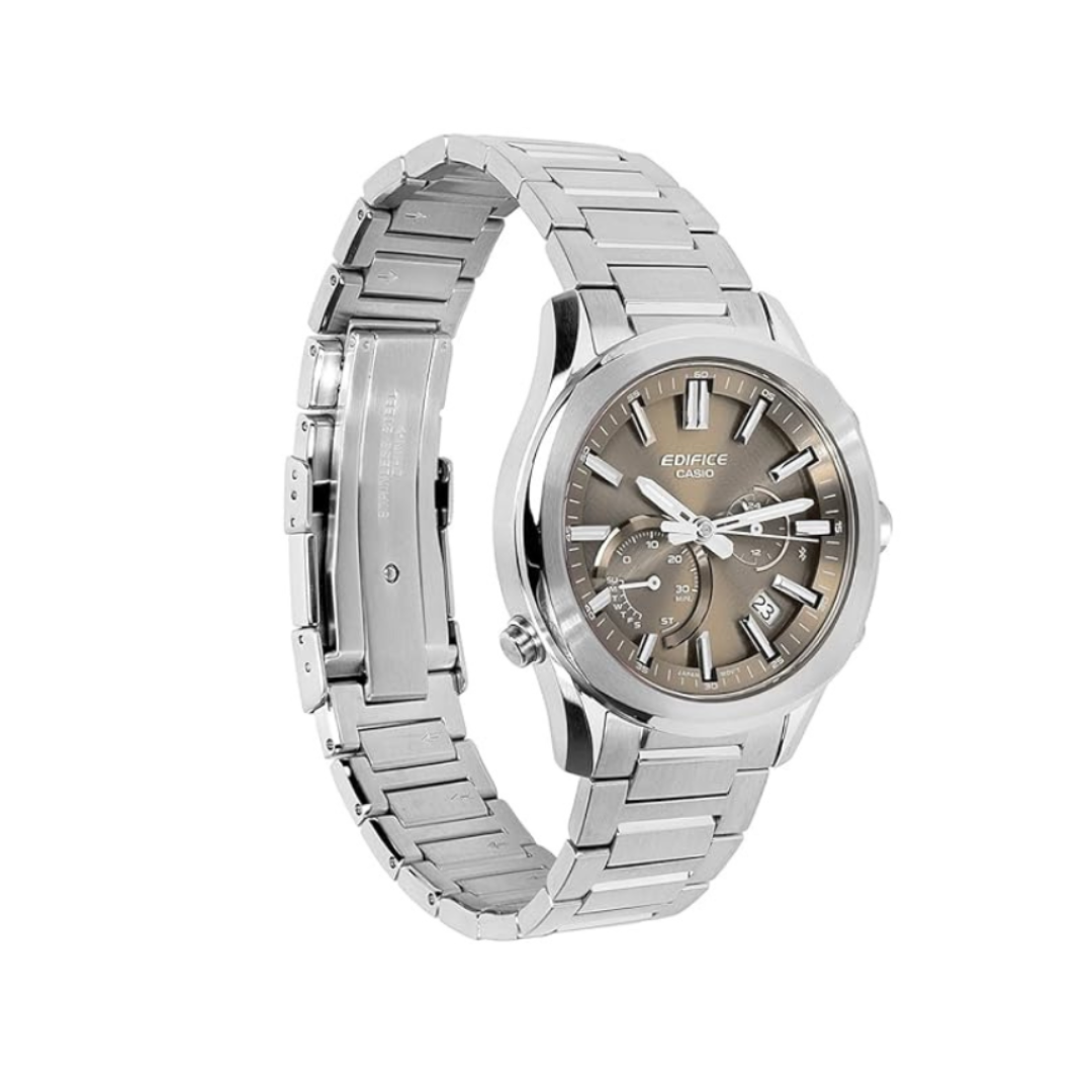 Casio EQB-1300D-5ADF ED710 | Edifice Men Quartz Brown Dial Analog Stainless Steel Watch