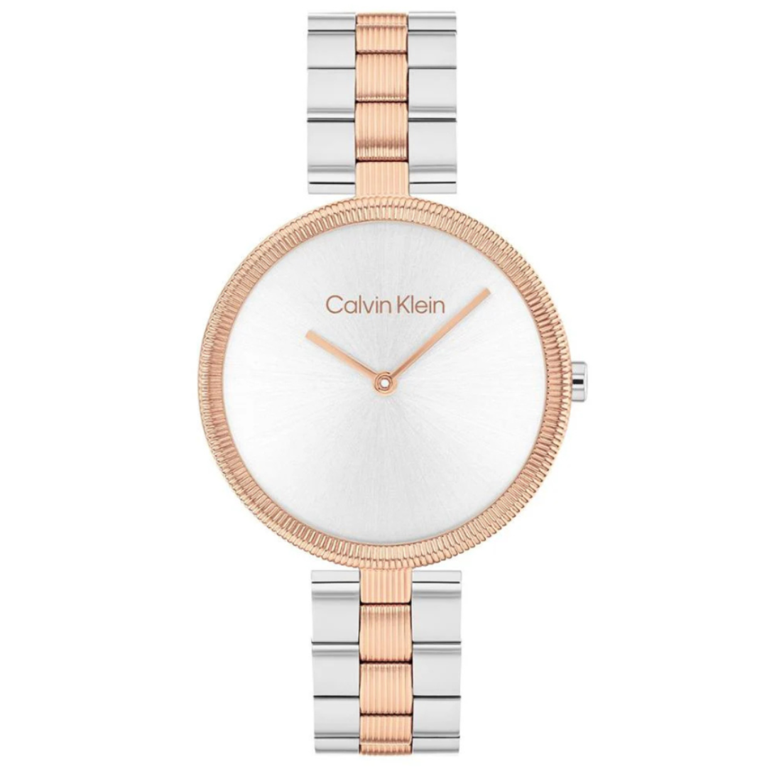 Calvin Klein 25100040 | Gleam Women Quartz Silver Dial Analog Stainless Steel Watch