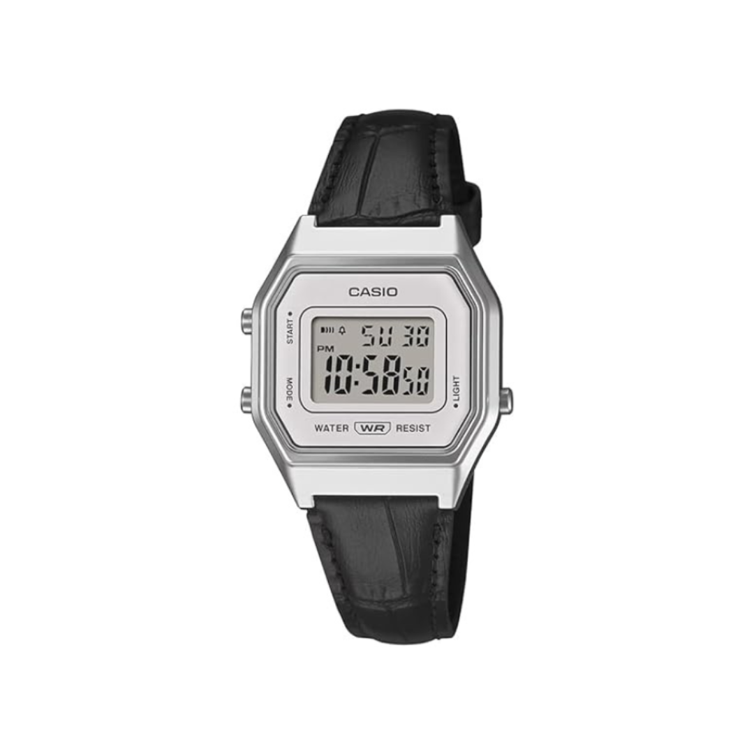 Casio LA680WEL-1DF D423 | Classics Men Quartz White Dial Digital Stainless Steel Watch