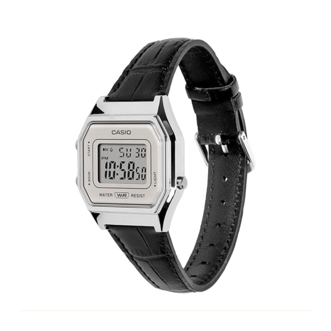 Casio LA680WEL-1DF D423 | Classics Men Quartz White Dial Digital Stainless Steel Watch
