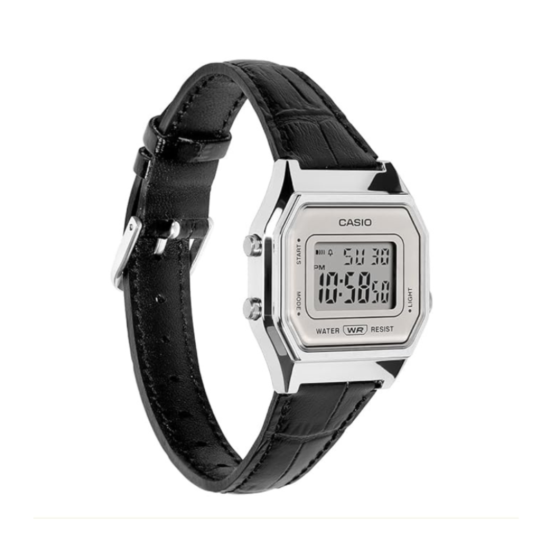 Casio LA680WEL-1DF D423 | Classics Men Quartz White Dial Digital Stainless Steel Watch