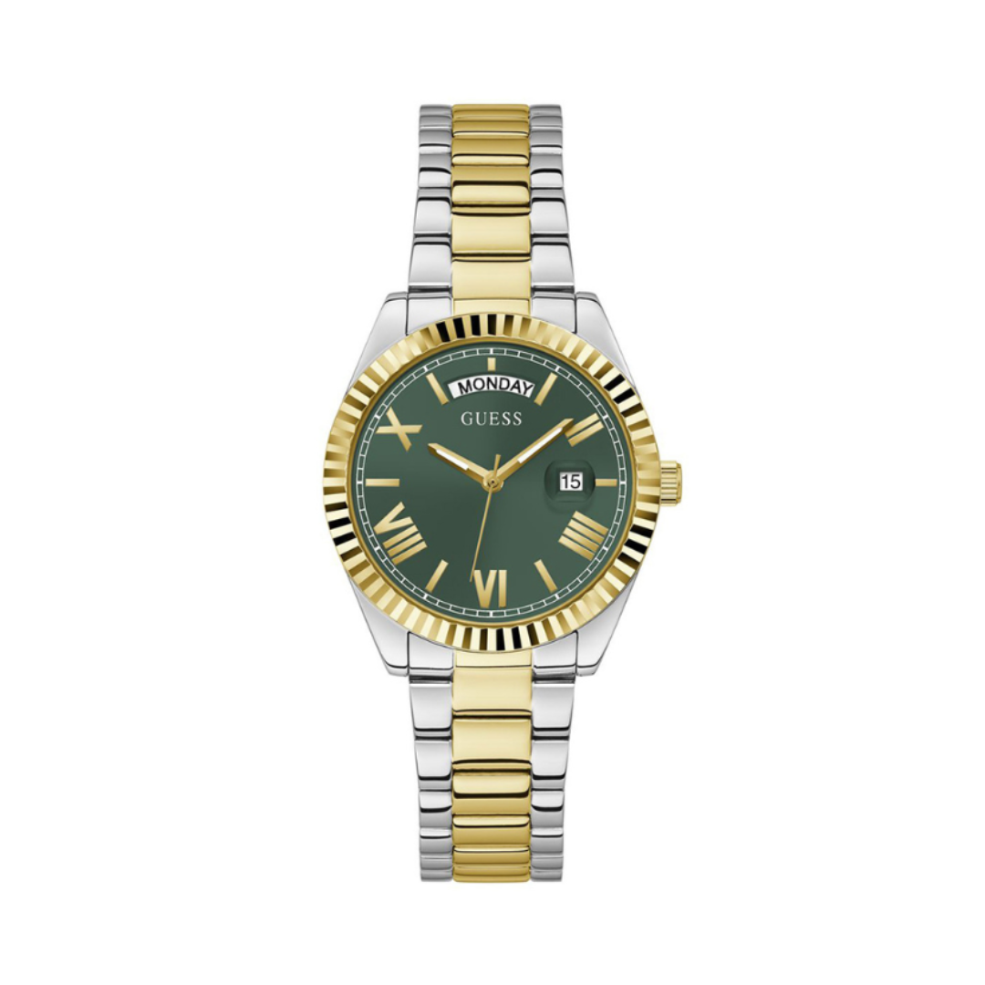 Guess GW0308L5 | Gd Luna Women Quartz Green Dial Analog Stainless Steel