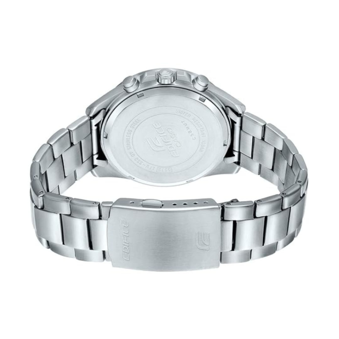 Casio EFV-550D-7AVUDF ED556 | Edifice Men Quartz White Dial Chronograph Stainless Steel Watch