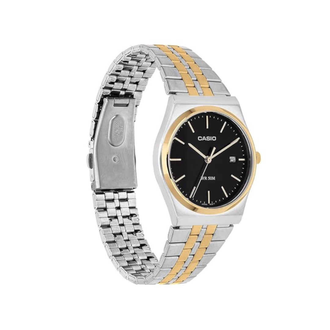 Casio MTP-B145SG-1AVDF A2521 | Enticer Men Quartz Black Dial Analog Stainless Steel Watch