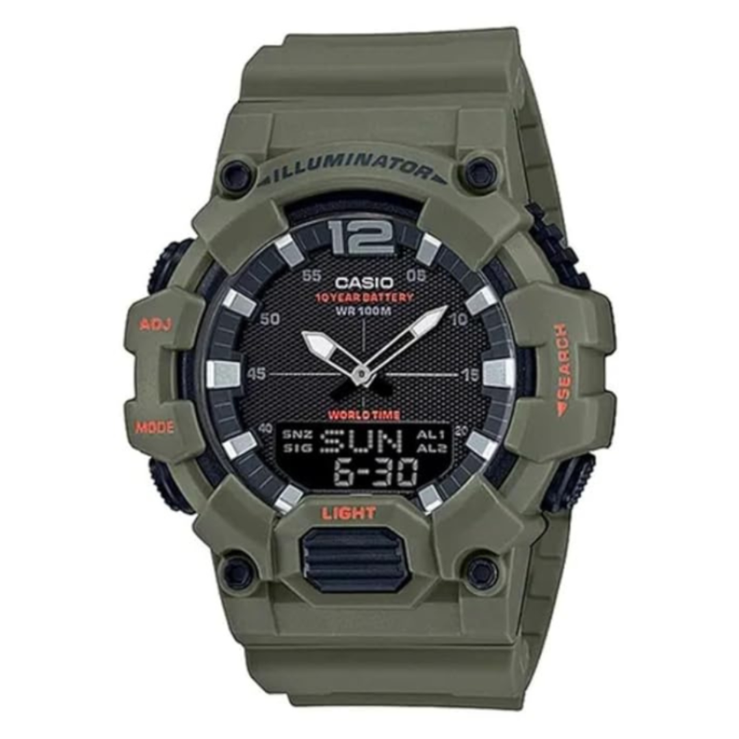 Casio HDC-700-3A2VDF D178 | Youth Unisex Quartz Black Dial Analog-Digital Resin Watch