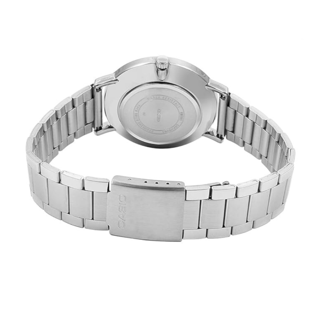 Casio LTP-VT01D-1BUDF A1622 | Enticer Women Quartz Black Dial Analog Stainless Steel Watch