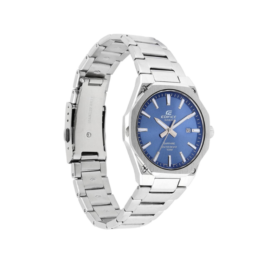 Casio EFR-S108D-2AVUDF ED602 | Edifice Men Quartz Blue Dial Analog Stainless Steel Watch
