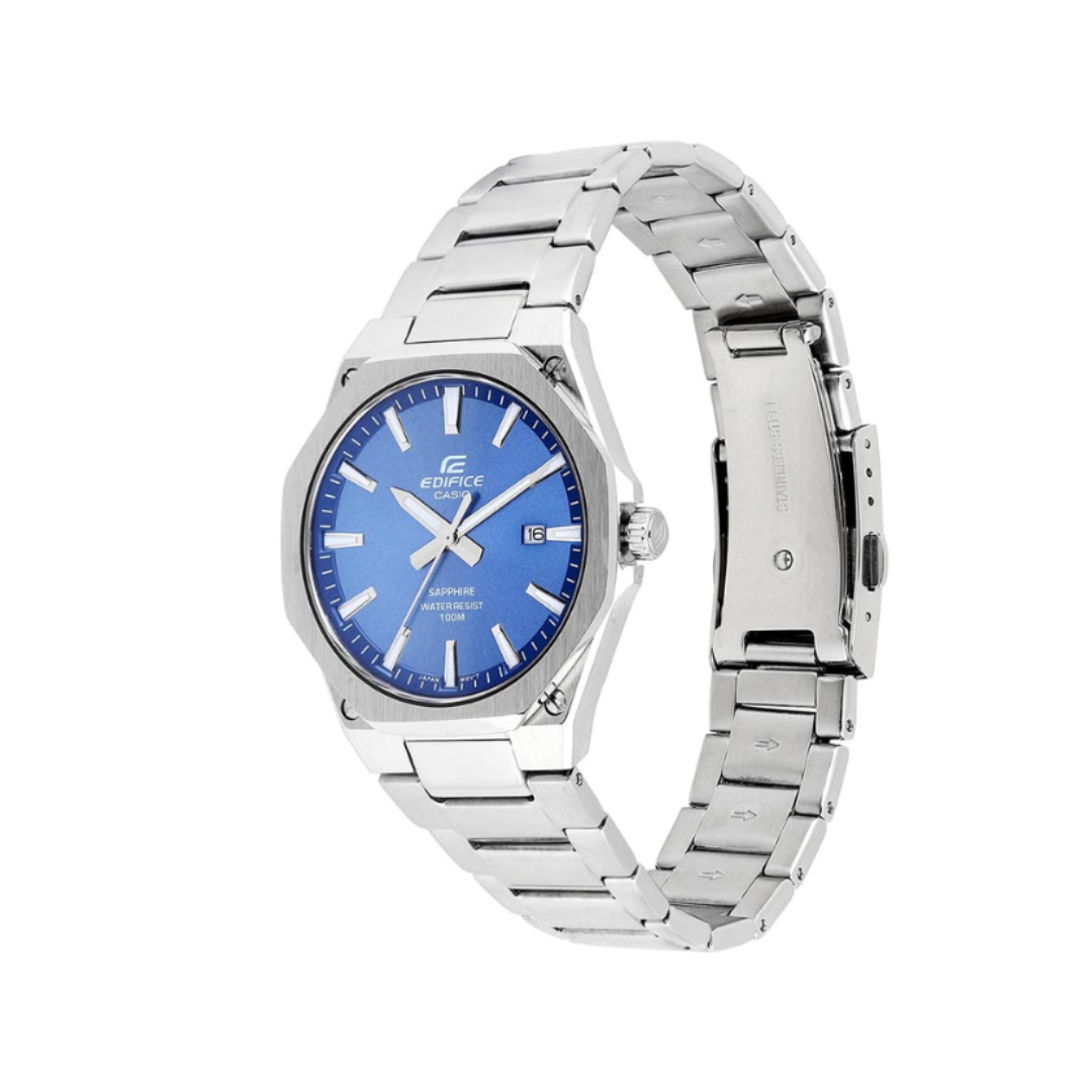Casio EFR-S108D-2AVUDF ED602 | Edifice Men Quartz Blue Dial Analog Stainless Steel Watch