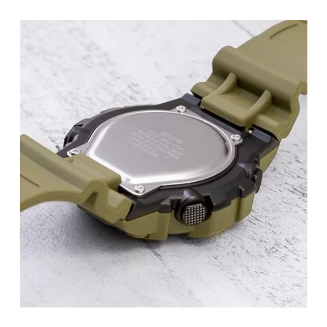 Casio HDC-700-3A2VDF D178 | Youth Unisex Quartz Black Dial Analog-Digital Resin Watch