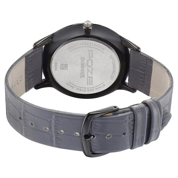 Sonata SP70005KL02 | Poze by Sonata Quartz Analog Black Dial Leather Strap Watch for Men