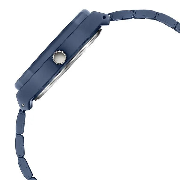 Sonata SP70073KM01 | Sonata Poze Quartz Analog Blue Dial Blue Metal Strap Watch For Men