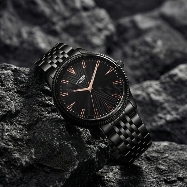 Sonata SP70109NM01 | Sonata Poze Quartz Analog Black Dial Black Metal Strap Watch For Men
