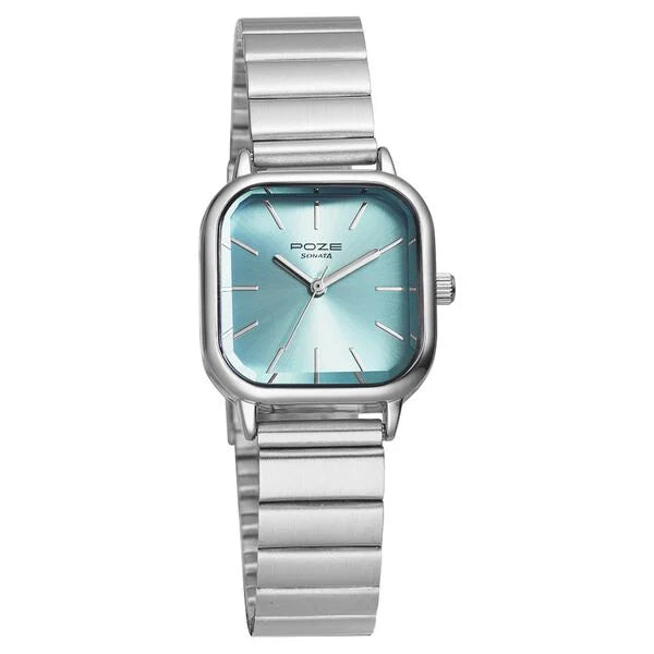 Sonata SP80025SM01 | Poze by Sonata Quartz Analog Blue Dial Stainless Steel Strap Watch for Women