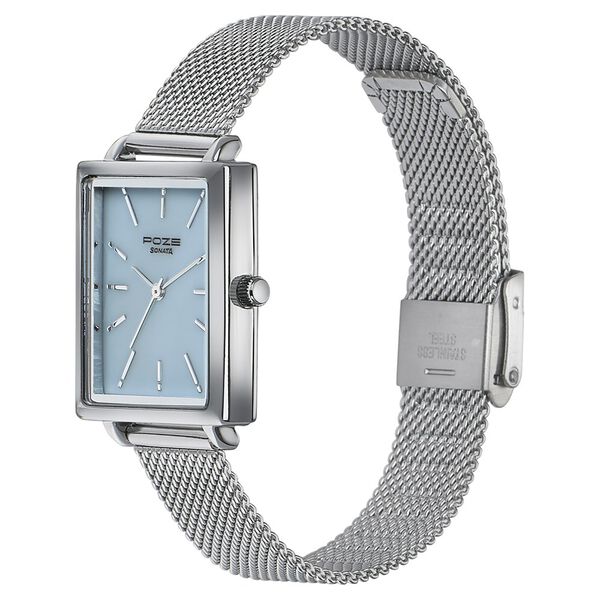 Sonata SP80079SM01WF | Sonata Poze Quartz Analog Blue Mother Of Pearl Dial Silver Color Stainless Steel Strap Watch For Women