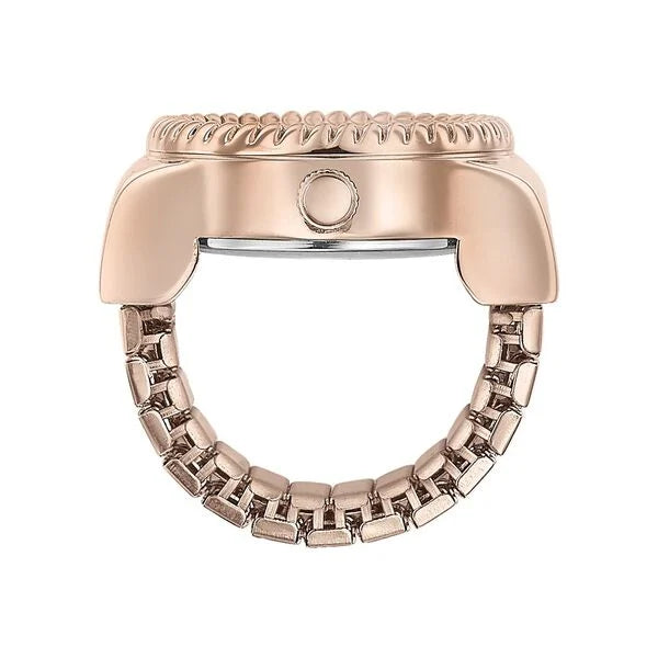 Sonata 80082WM01 | Sonata Poze Quartz Analog Rose Gold Dial Rose Gold Color Stainless Steel Strap Ring Watch For Women