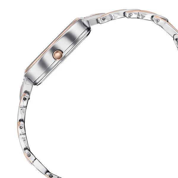 Sonata SP80149KM01W | Poze By Sonata Quartz Analog Mother of Pearl Dial Two Toned Metal Strap Watch For Women